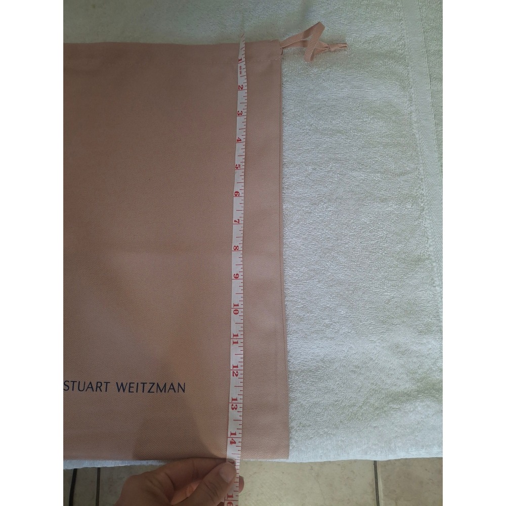 Stuart Weitzman Blush Pink Drawstring Dust Bag Shoe bag Storage Accessory - Picture 2 of 3